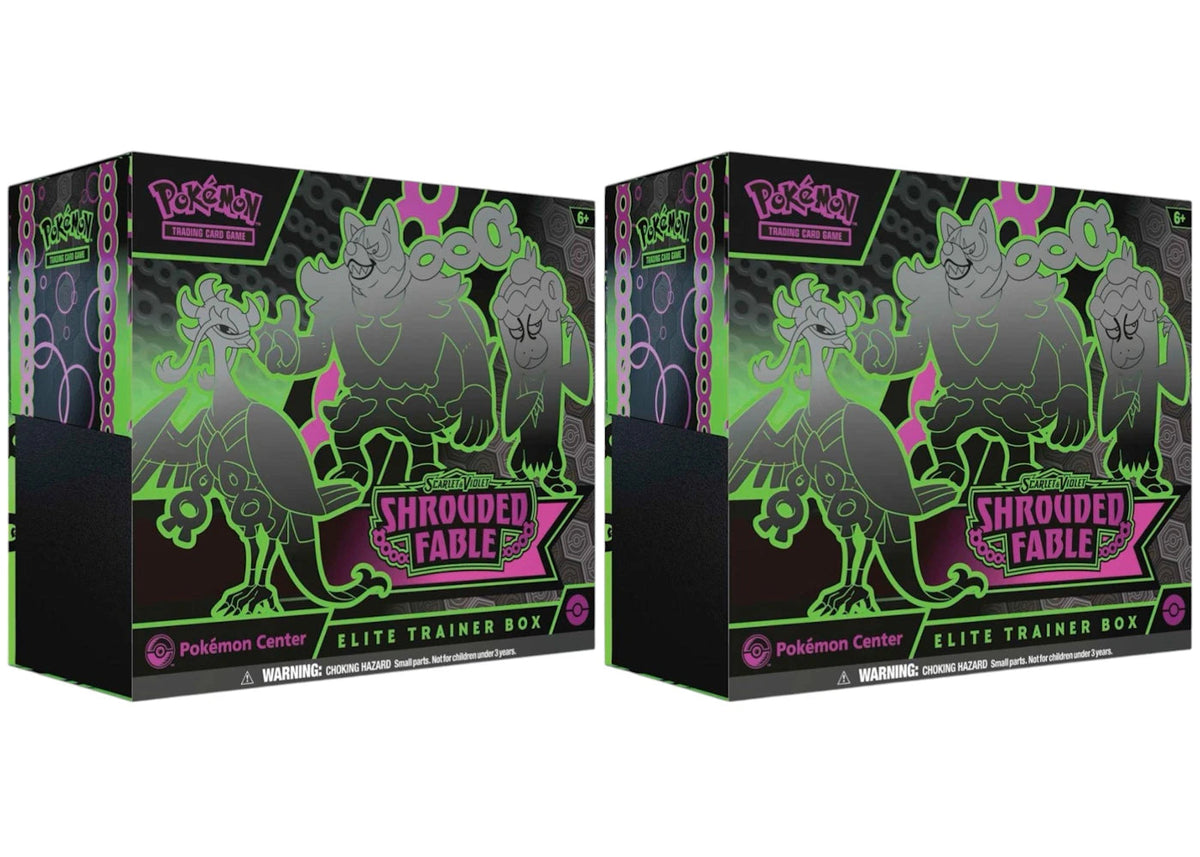 2024 Pokemon Scarlet & Violet Shrouded Fable Pokemon Center Elite Trainer Box 2X Lot