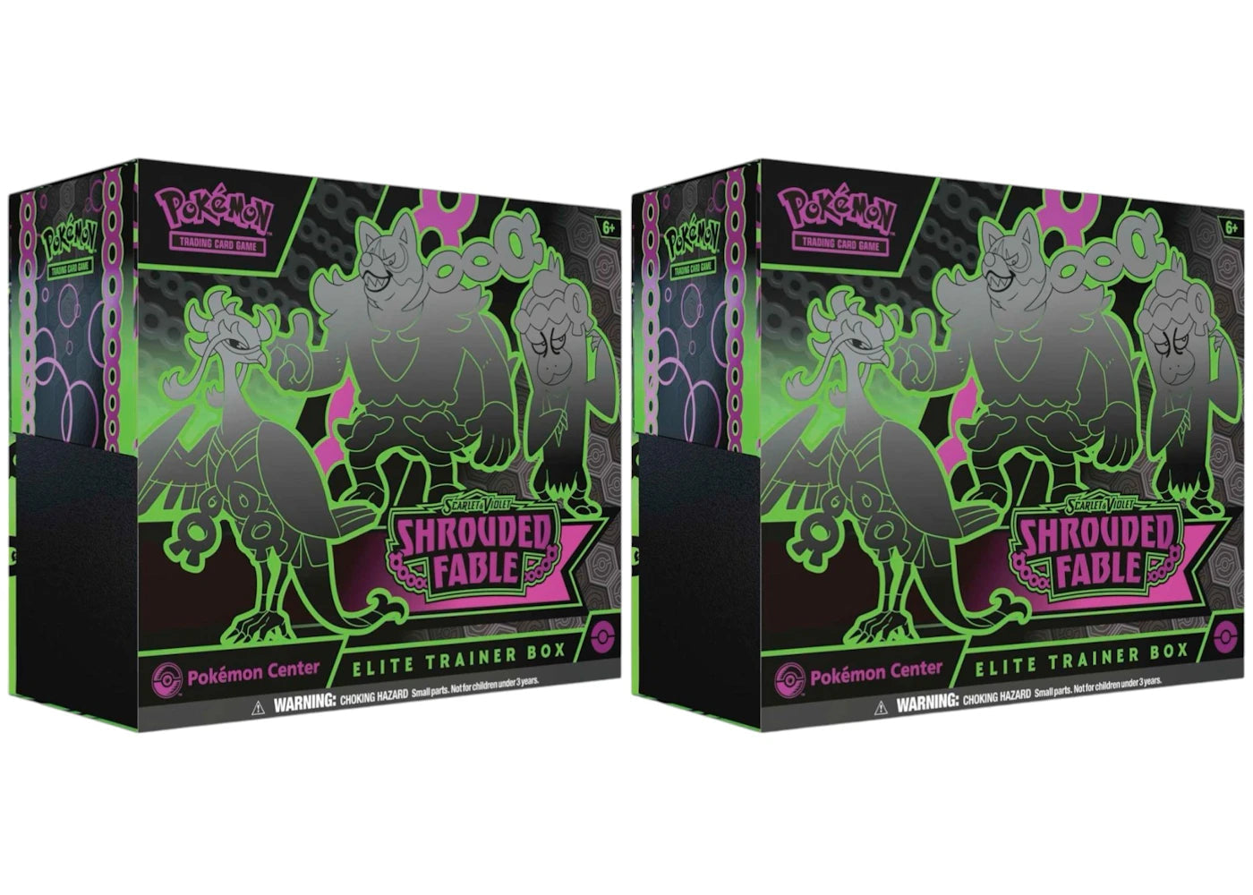 2024 Pokemon Scarlet & Violet Shrouded Fable Pokemon Center Elite Trainer Box 2X Lot