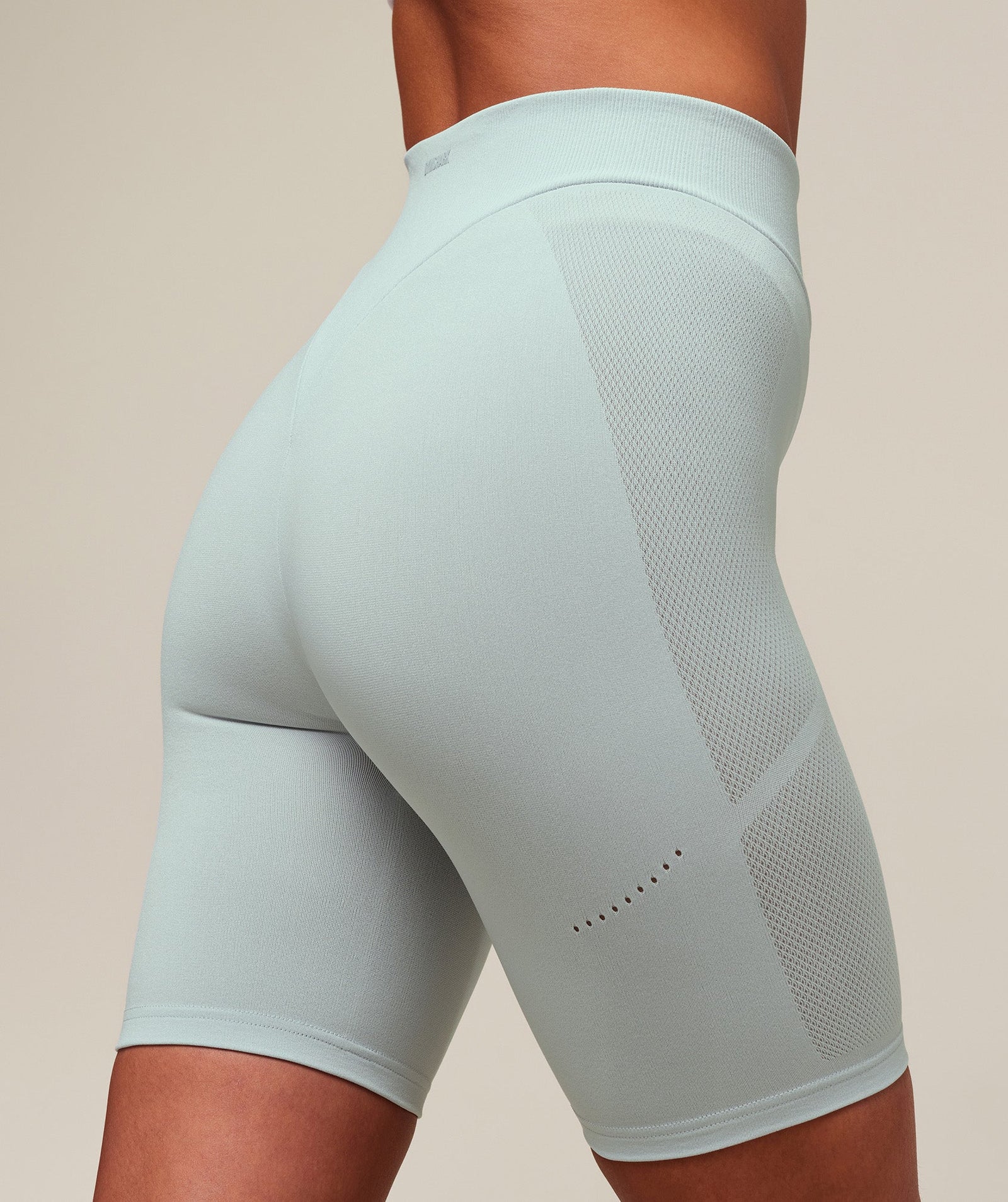 Women's Gymshark Everywear Warp Knit Cycling Shortss Frost Blue