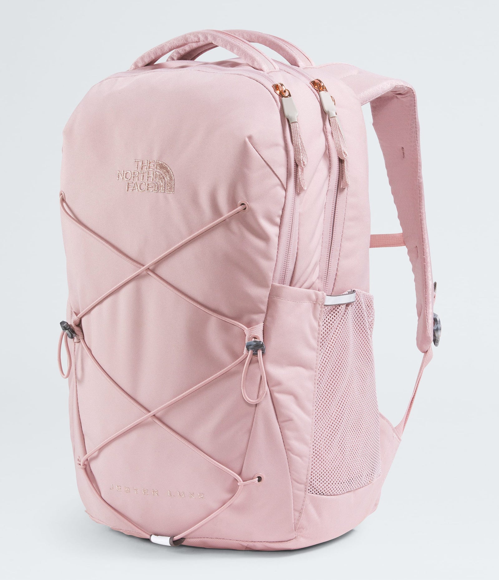 The North Face Women’s Jester Luxe Backpack Metal Pink-Burnt Coral Metallic