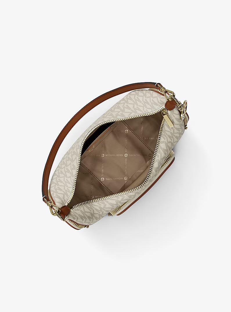 Merritt Small Signature Logo Convertible Shoulder VANILLA Bag