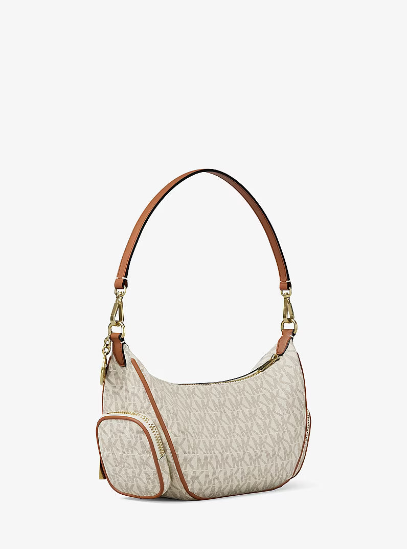 Merritt Small Signature Logo Convertible Shoulder VANILLA Bag