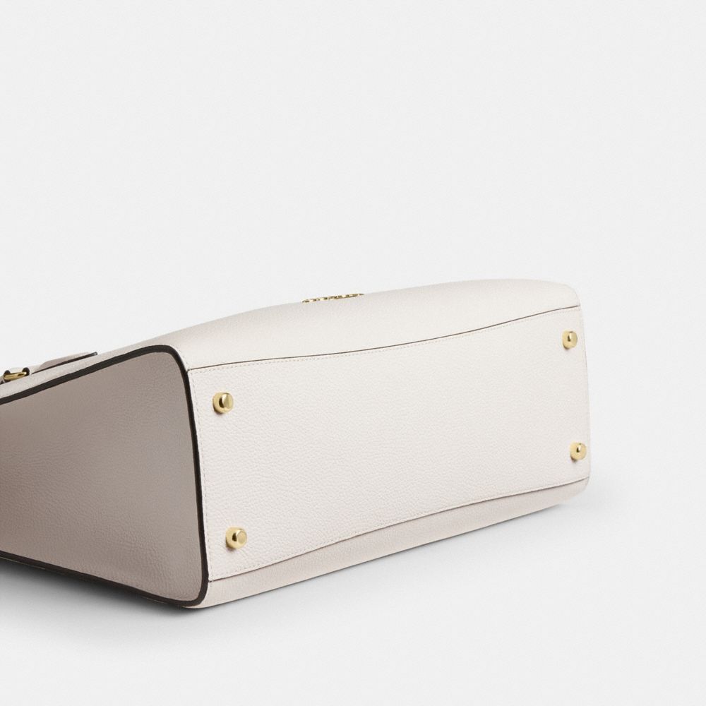 Coach Maggie Tote Bag Gold Chalk
