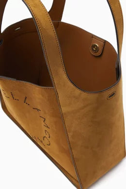 Stella Mccartney Logo Crossbody Tote Bag in Alter Suede