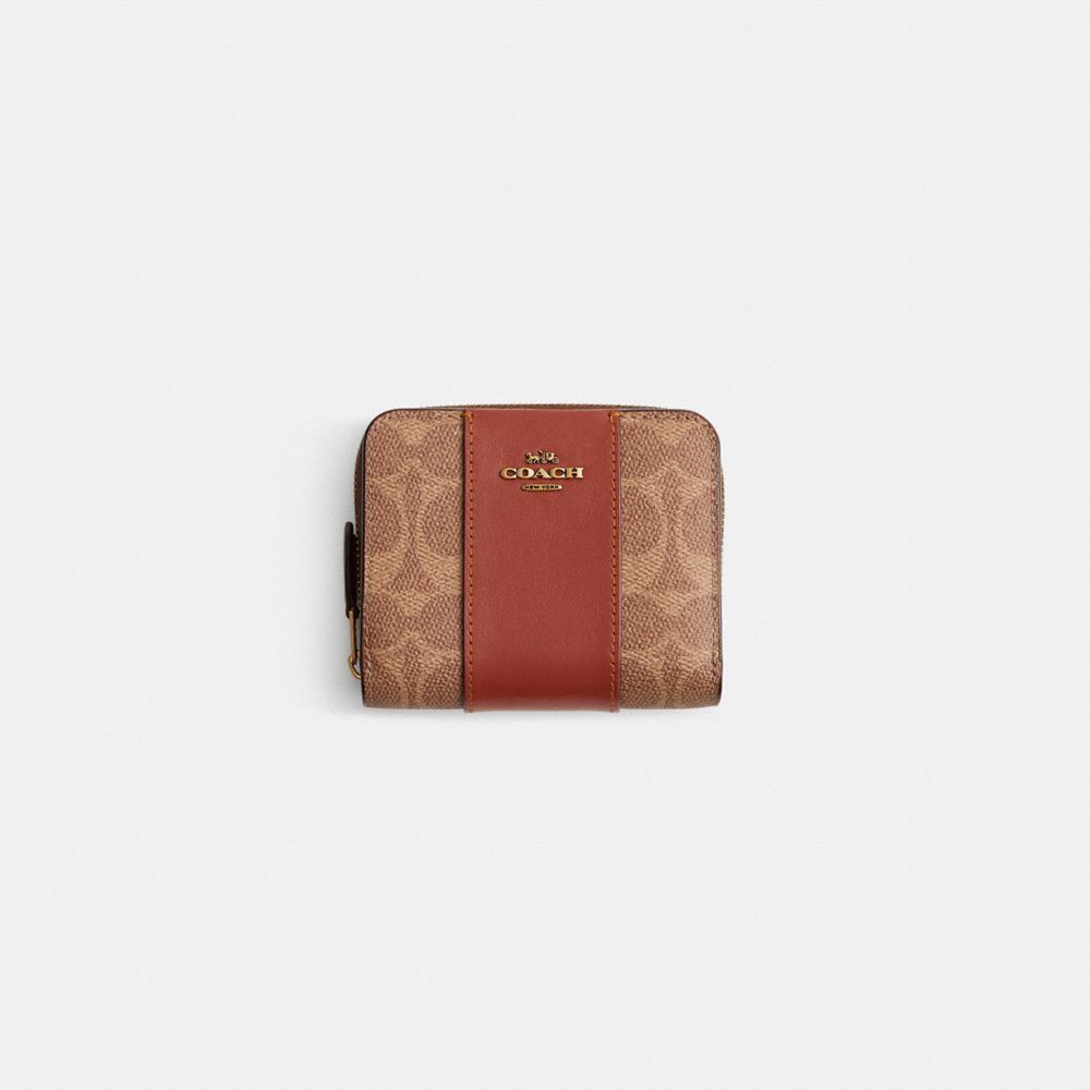 Restored Billfold Wallet In Colorblock Signature Canvas