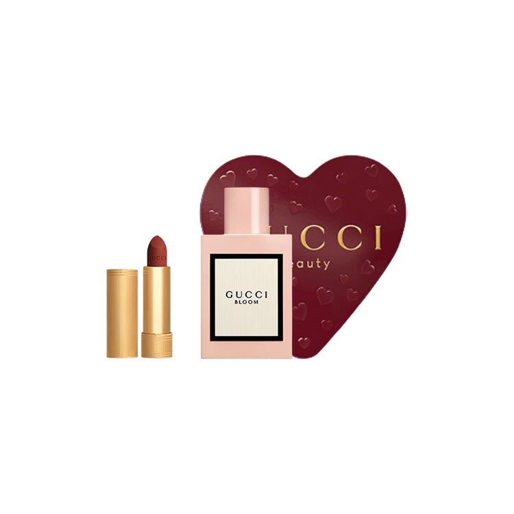 Gucci Floral Delight Rich Scent Mini Golden Lipstick Balm Makeup Perfume Set 2026 520 Box Limited Edition