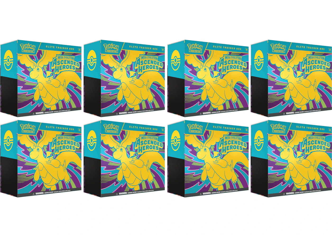 2026 Pokemon Mega Evolution Ascended Heroes Elite Trainer Box 8X Lot