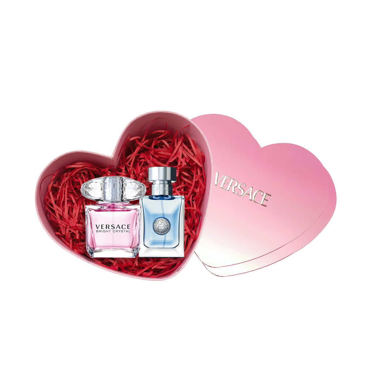 Versace Diamond Pink Crystal Perfume Pink Diamond Heart Shaped Gift Box Sets Eau De Toilette