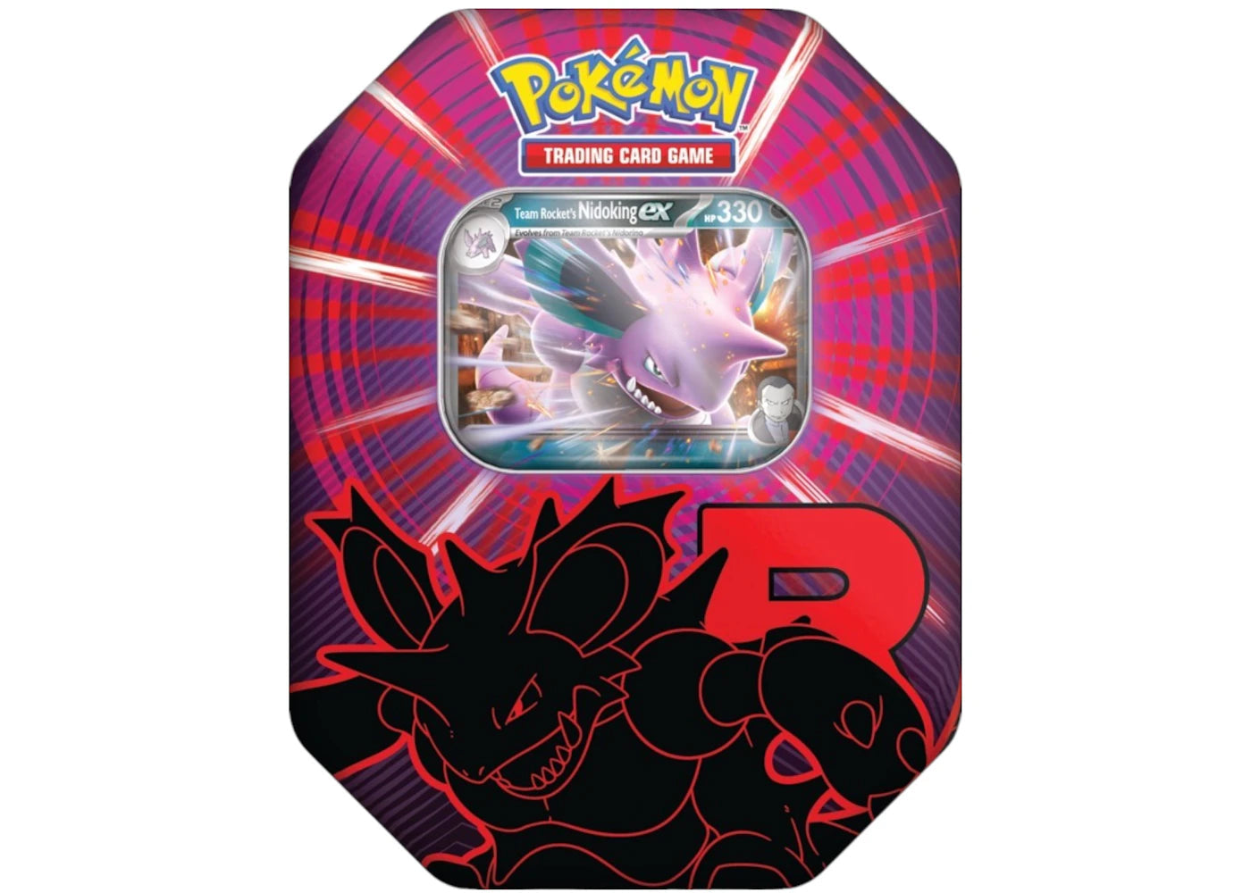 2025 Pokemon Team Rocket Nidoking Ex Tin Case Eu
