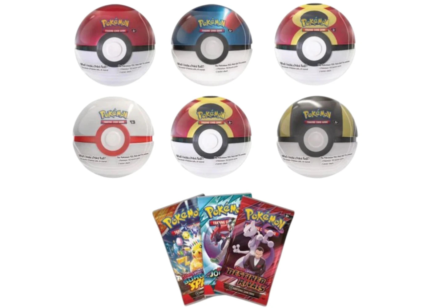 2026 Pokemon Pokeball Costco 6 Tin Case