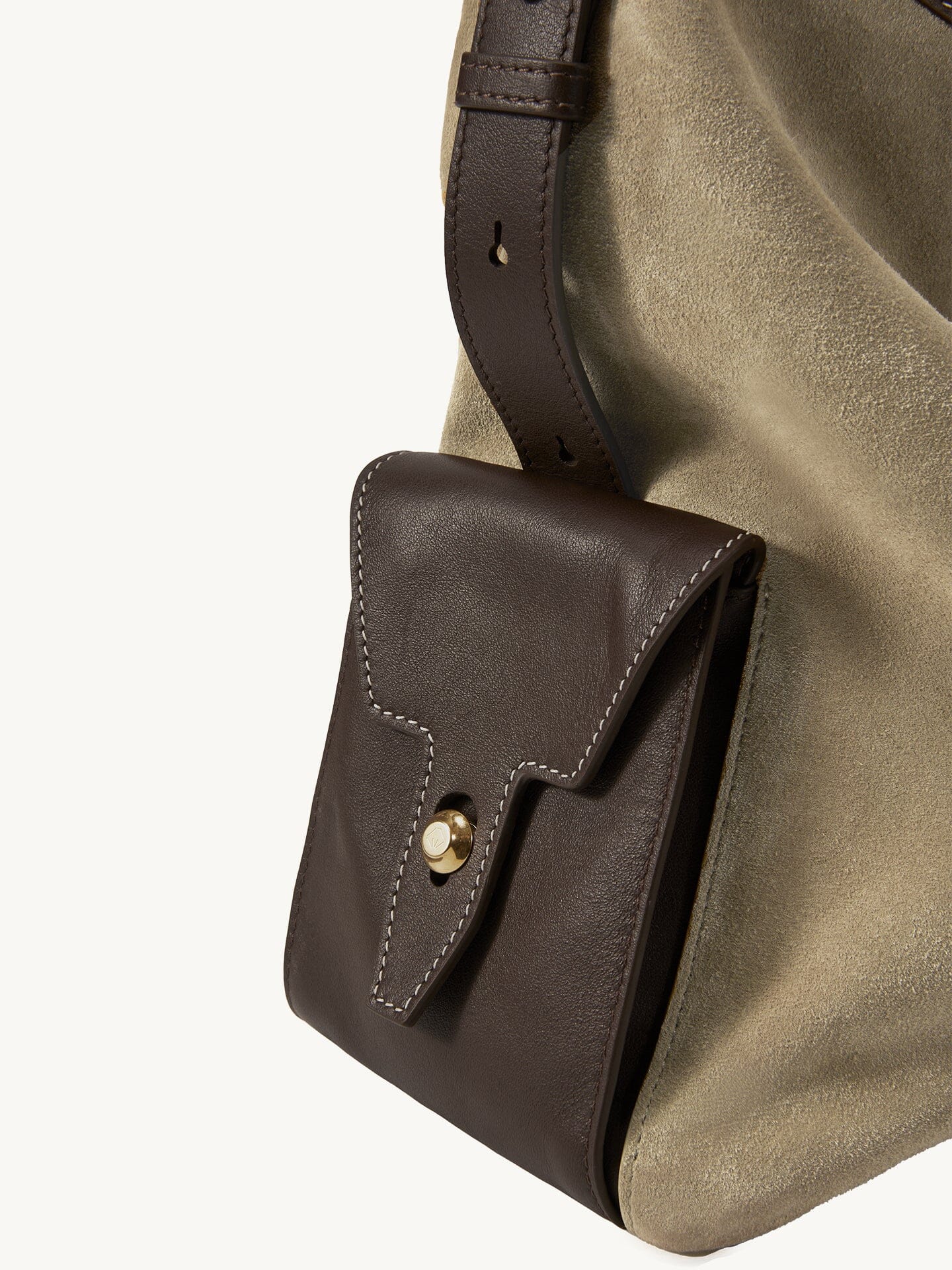 Songmont Large Yore Hobo Bag Dune Suede