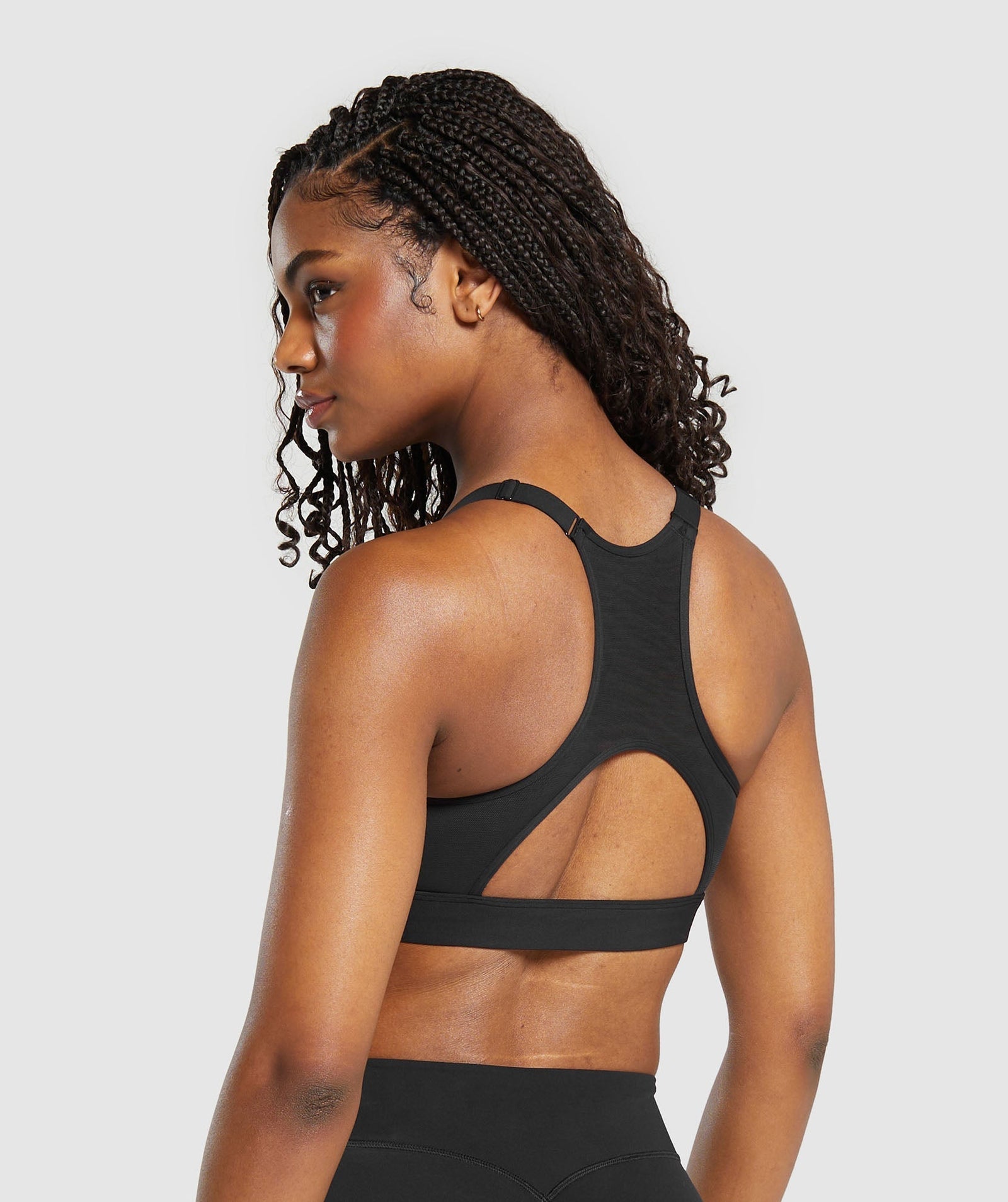 Women's Gymshark Wrap Sports Bra Black