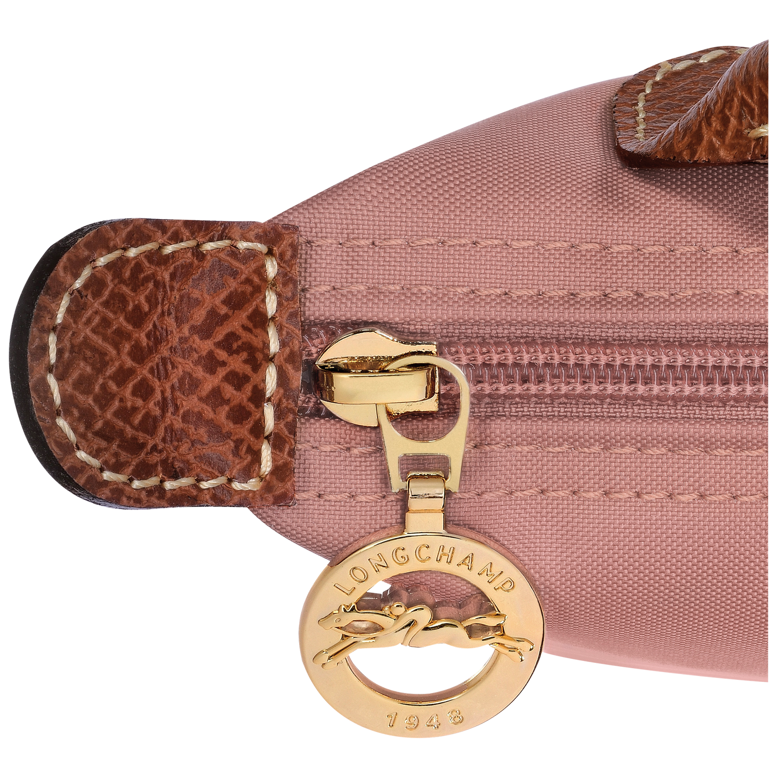 Longchamp Le Pliage Original Pouch with handle Pink Tea
