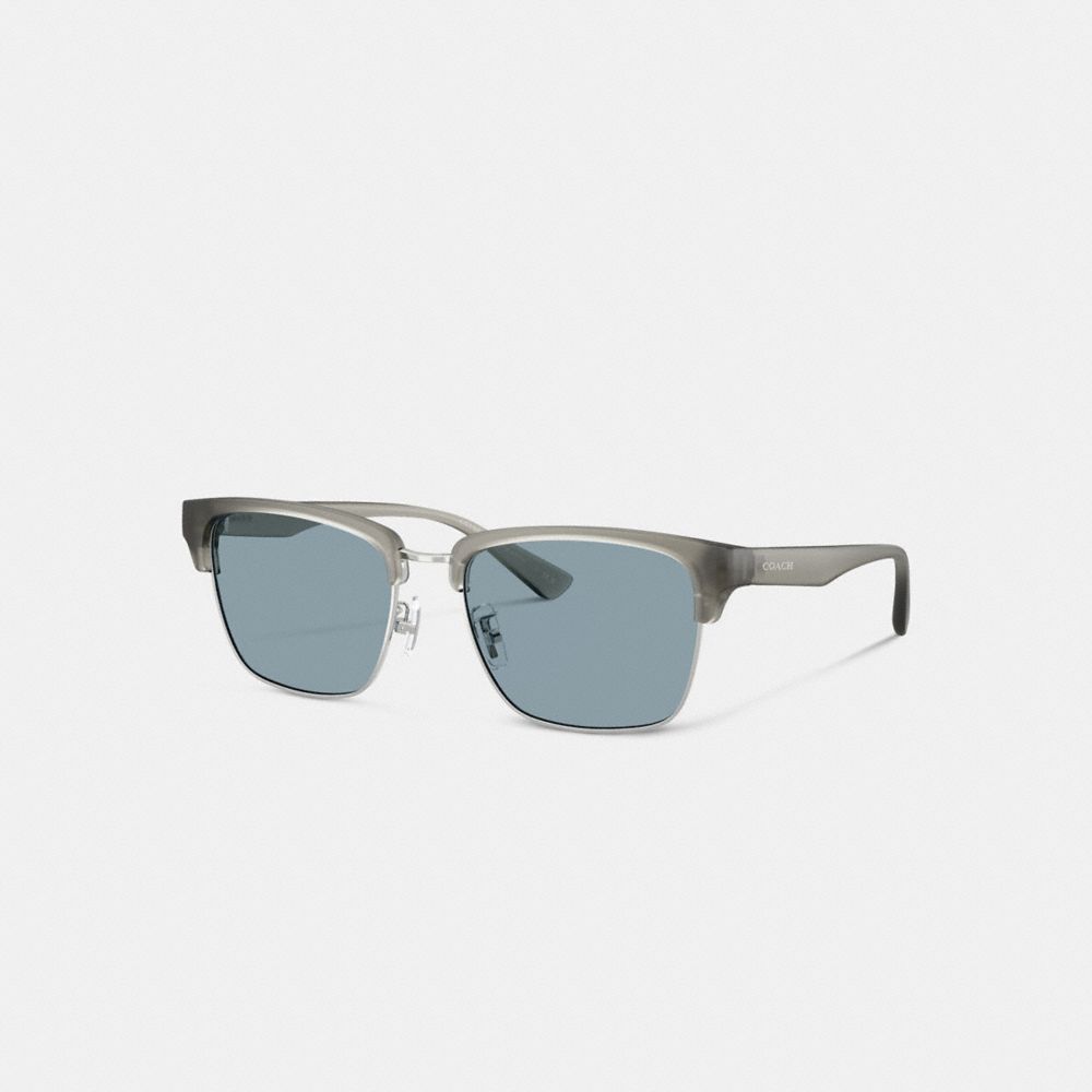 Coach Coach Script Square Sunglasses Matte Grey