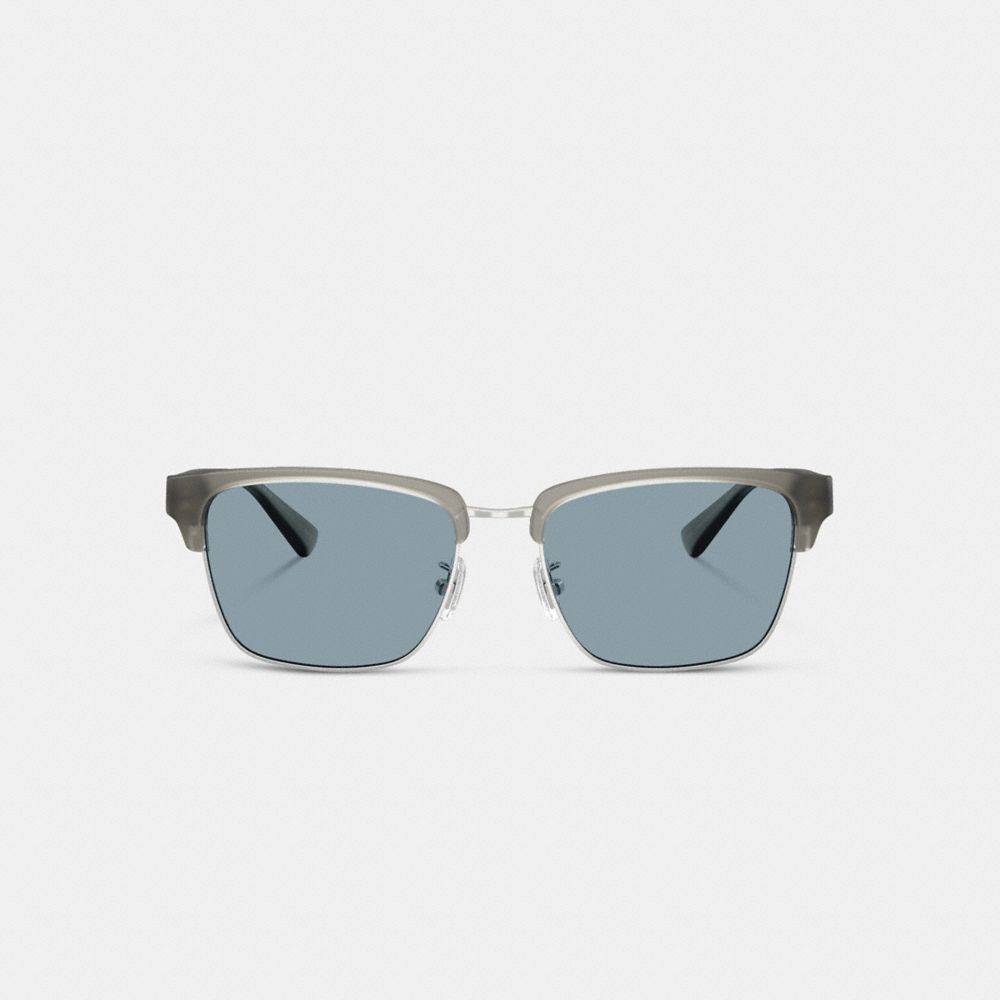Coach Coach Script Square Sunglasses Matte Grey