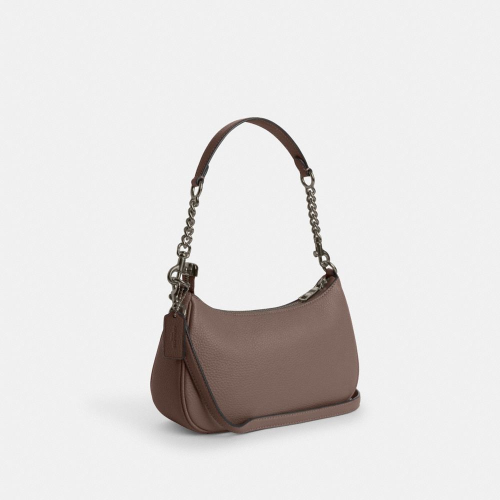 Coach Teri Shoulder Bag Gunmetal Dark Stone