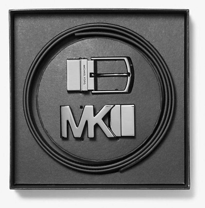 Michael Kors 4-in-1 Signature Logo Belt Box Set Black