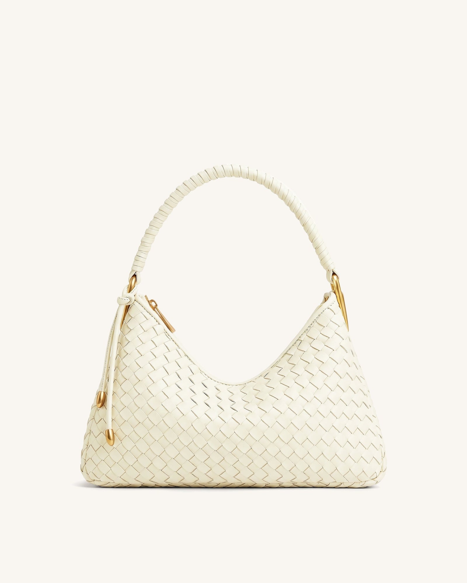 Lorena Woven Shoulder Bag - Emerald Green