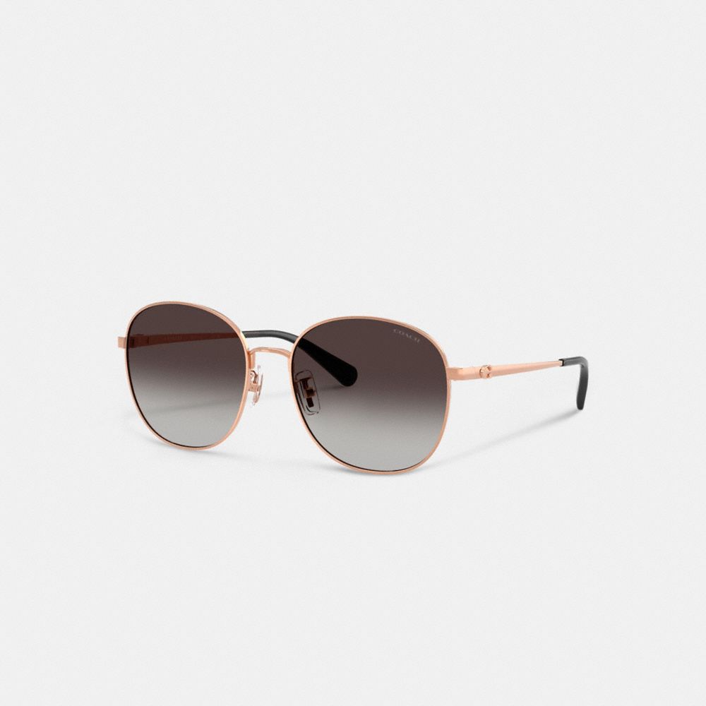 C Hardware Metal Round Sunglasses