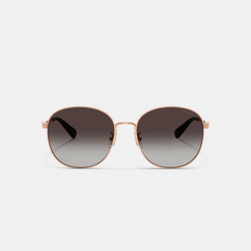 C Hardware Metal Round Sunglasses