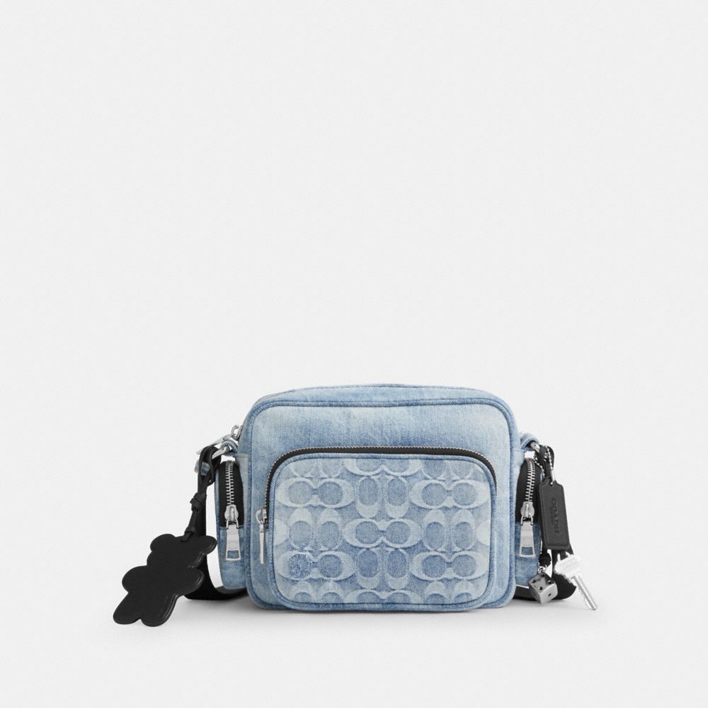 Fletcher Crossbody Bag In Loved Signature Denim
