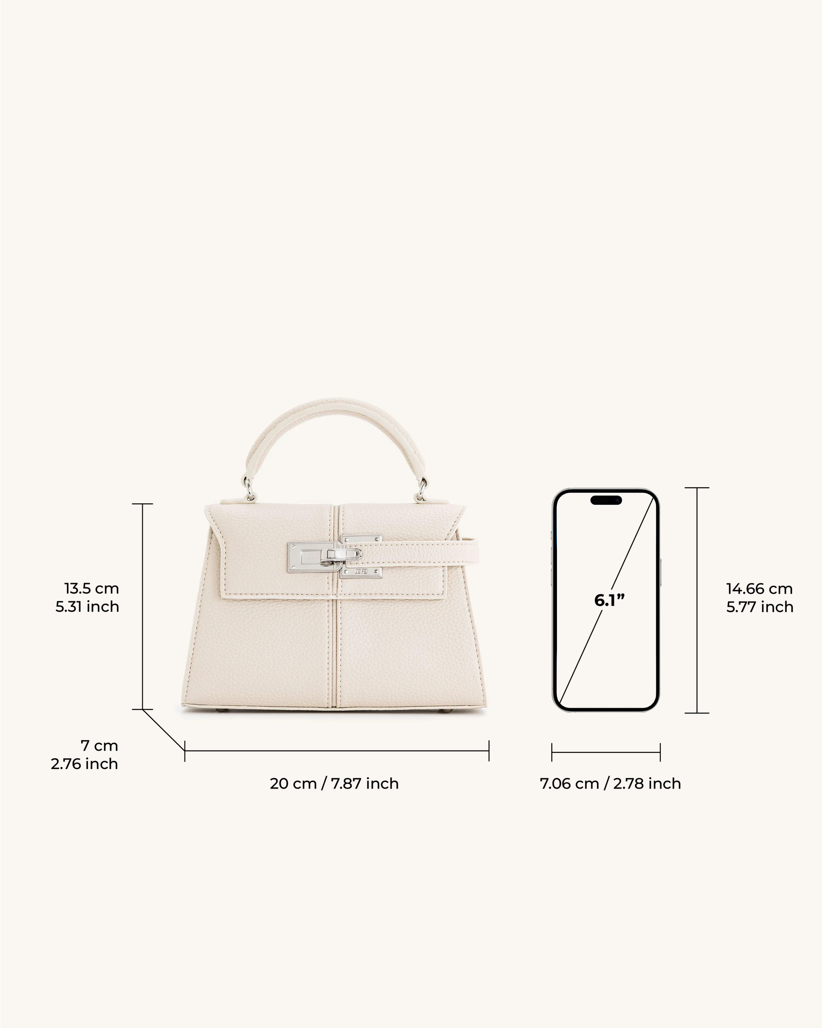 Elise Top Handle Bag - Blue Denim