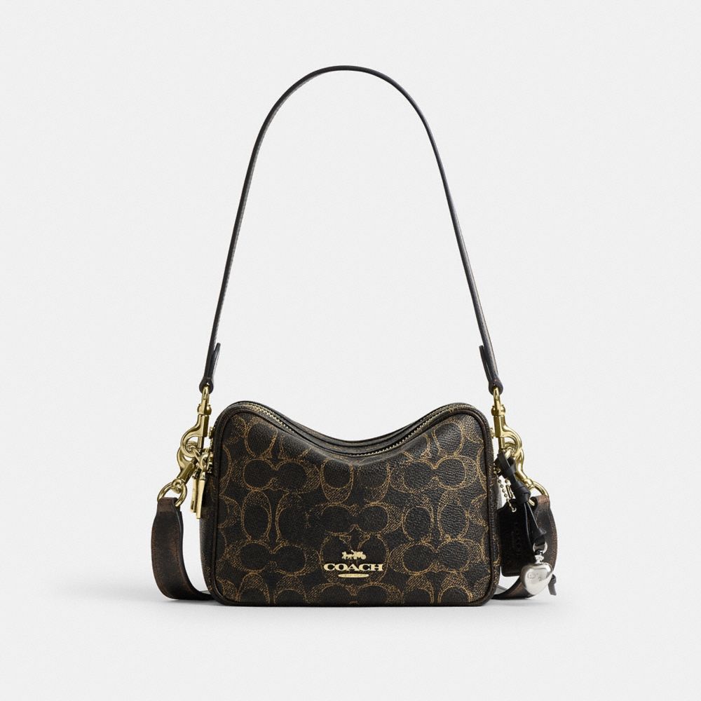 Mini Carey Crossbody Bag In Loved Signature Canvas