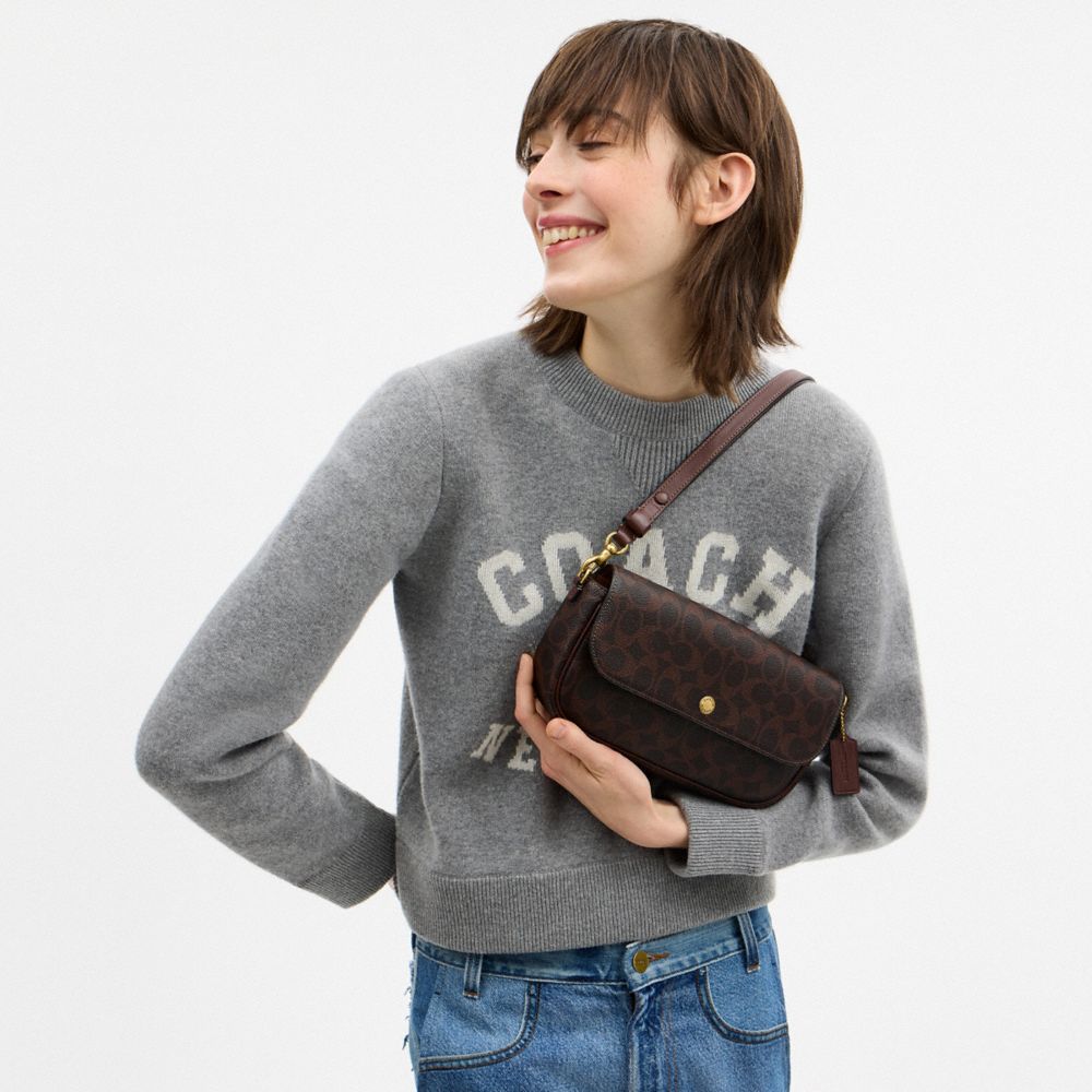 Brook Flap Chain Bag In Signature Canvas
