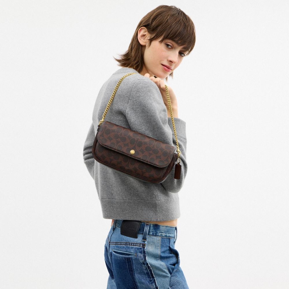 Brook Flap Chain Bag In Signature Canvas