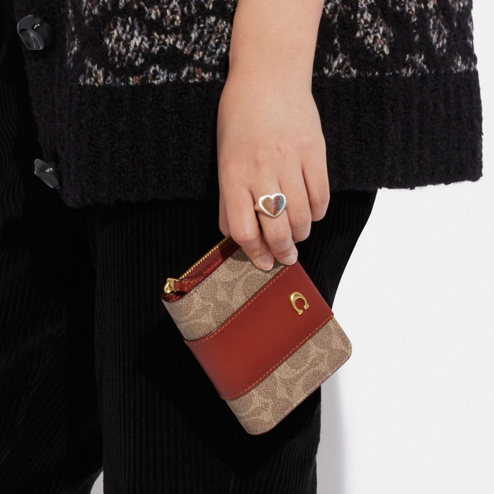 Essential Billfold Wallet In Colorblock Signature Canvas