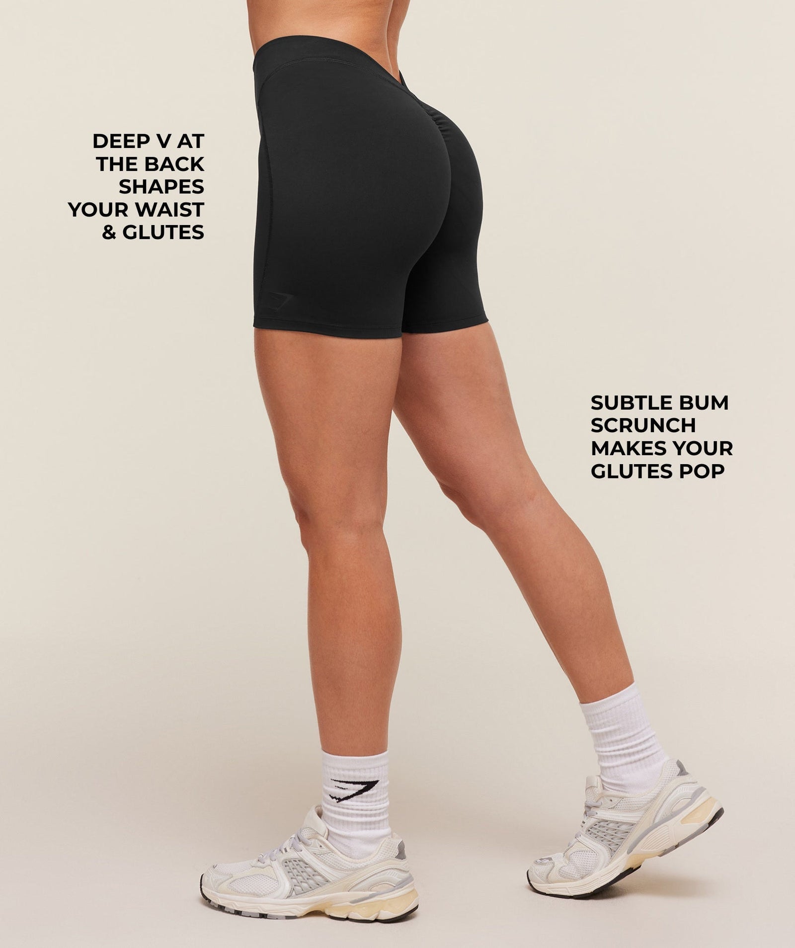 Women's Gymshark Lifting Dipped Waistband Shorts Black