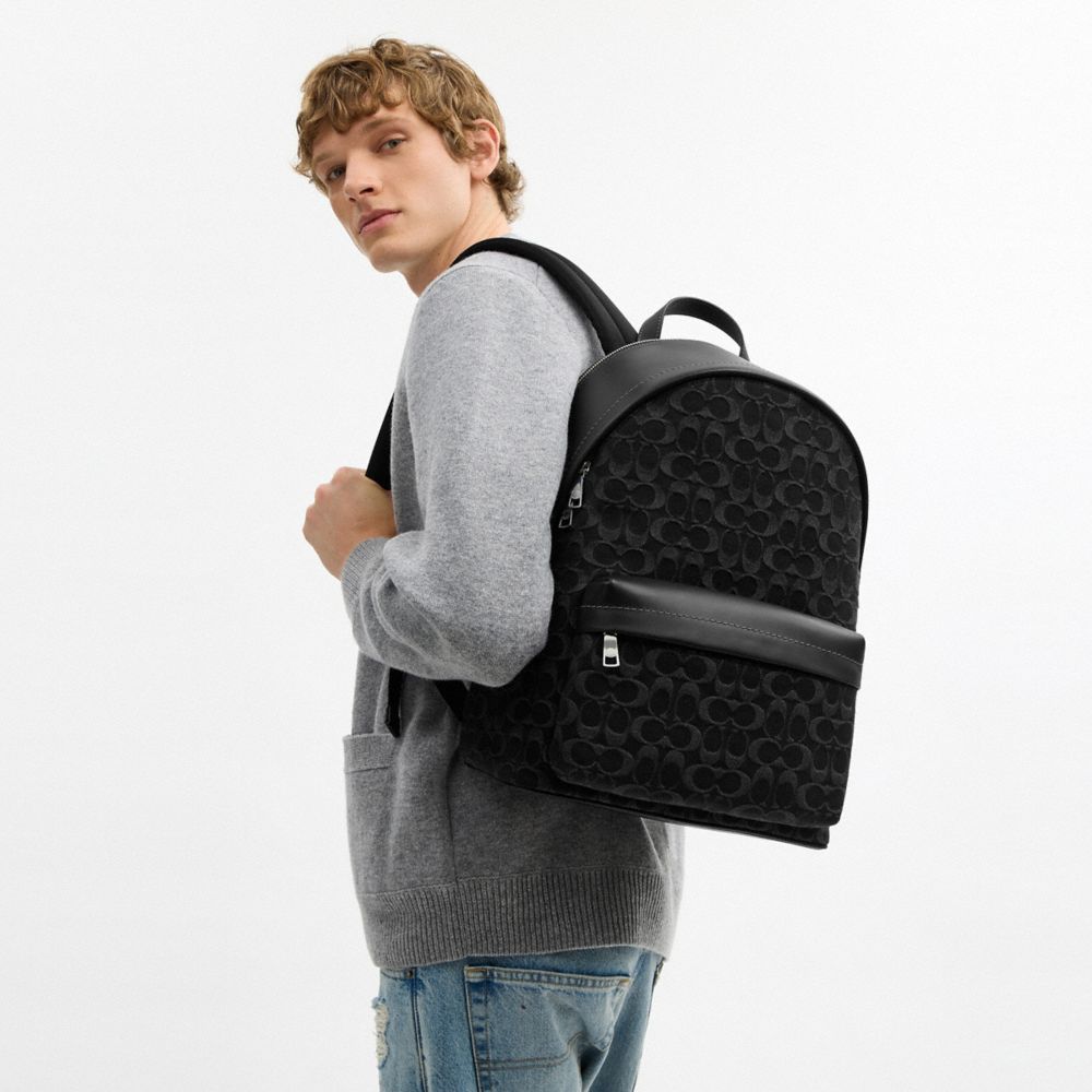 Taylor Backpack In Signature Denim