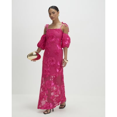 Petite Pink Cornelli Maxi Dress