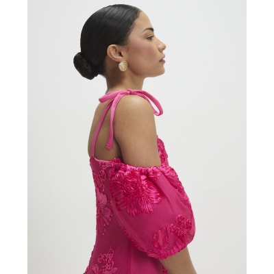 Petite Pink Cornelli Maxi Dress
