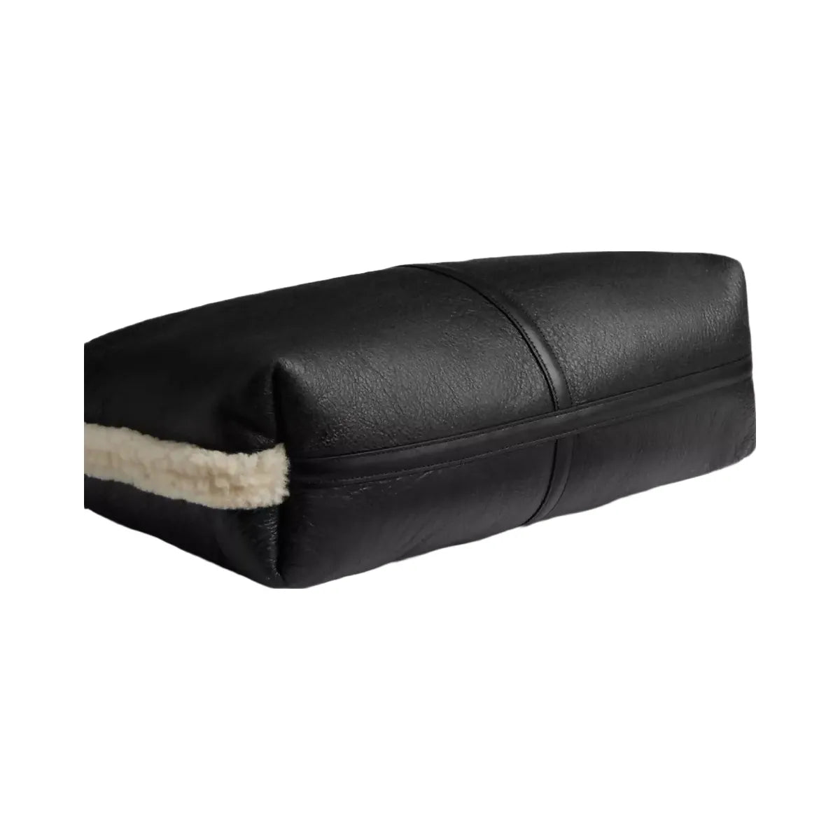 Coach Brooklyn Shoulder Bag 39 In Shearling in Brass Black Natural
