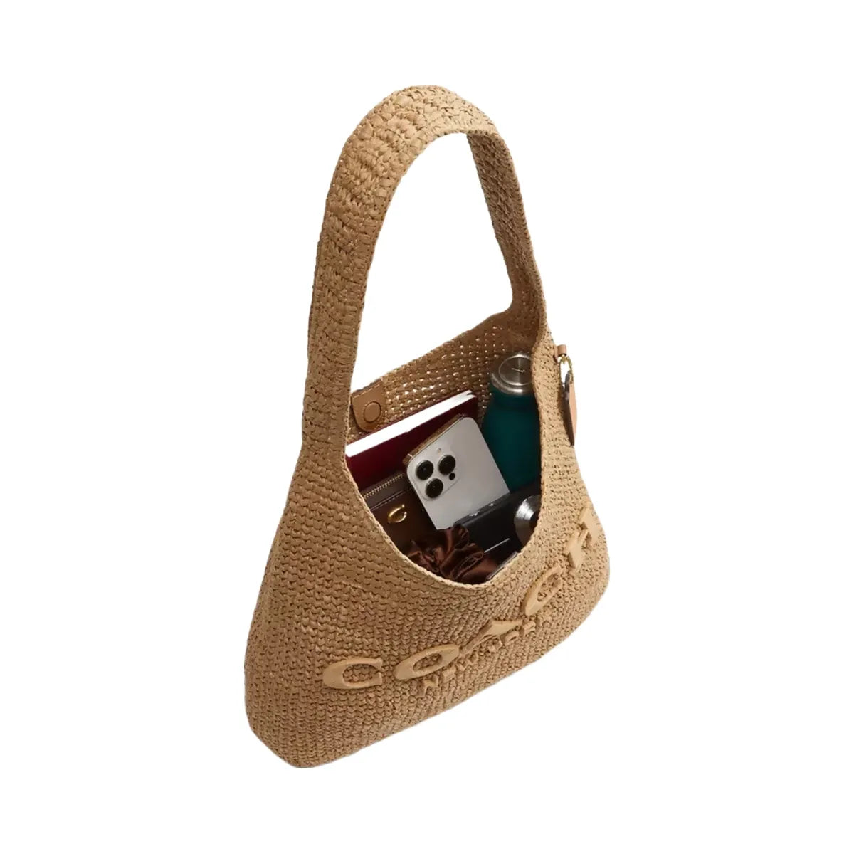 Coach Brooklyn Shoulder Bag 34 in Brass Natural