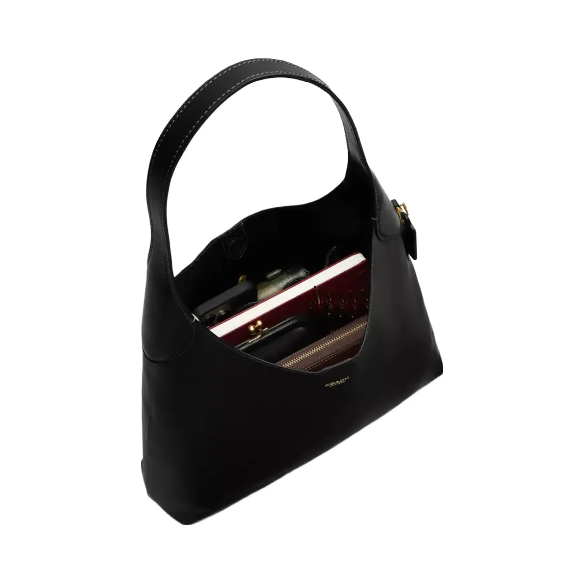 Coach Brooklyn Shoulder Bag 34 in Brass Black