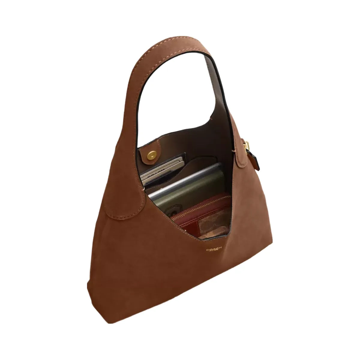 Coach Brooklyn Shoulder Bag 28 in Brass Warm Brown