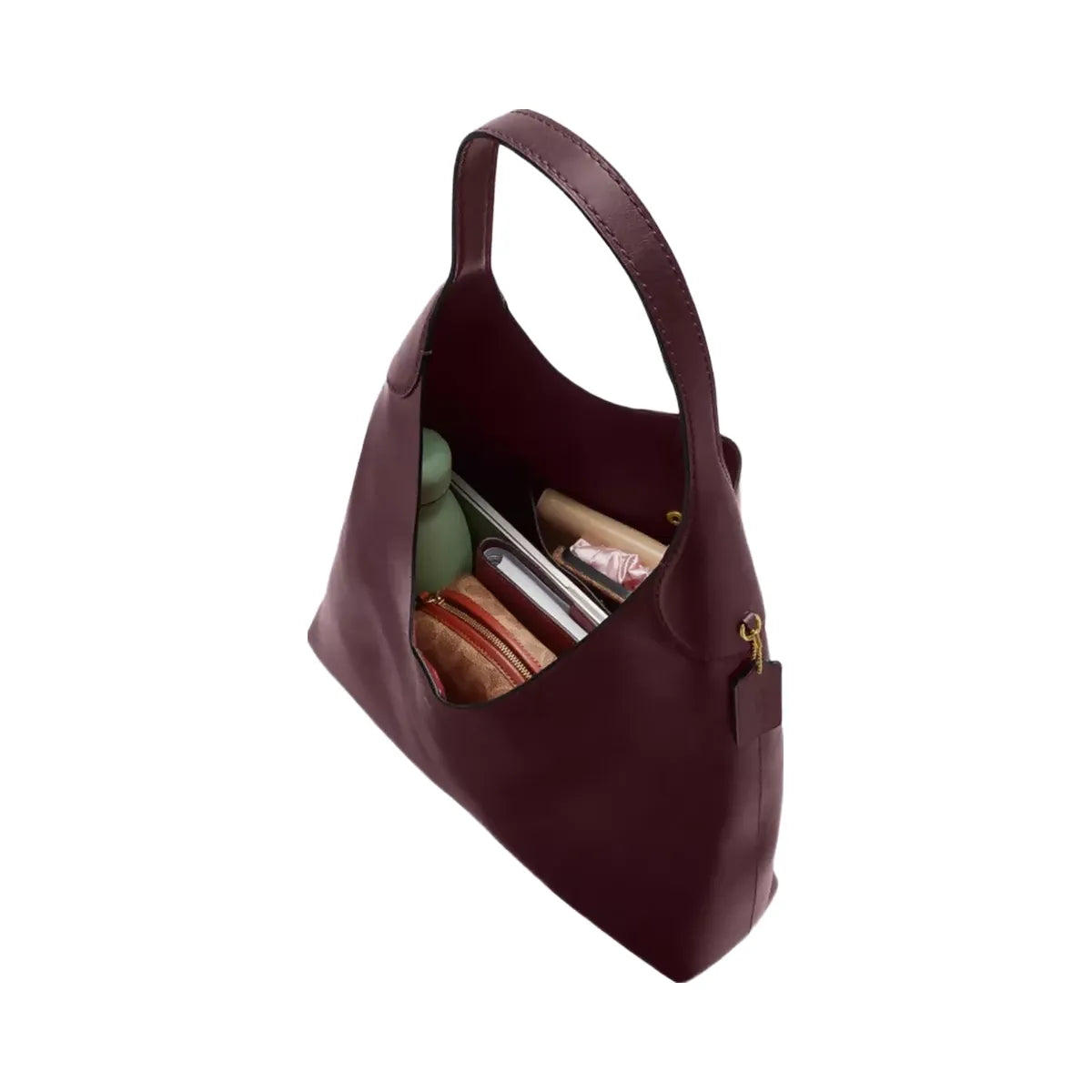 Coach Brooklyn Shoulder Bag 28 in Brass Merlot