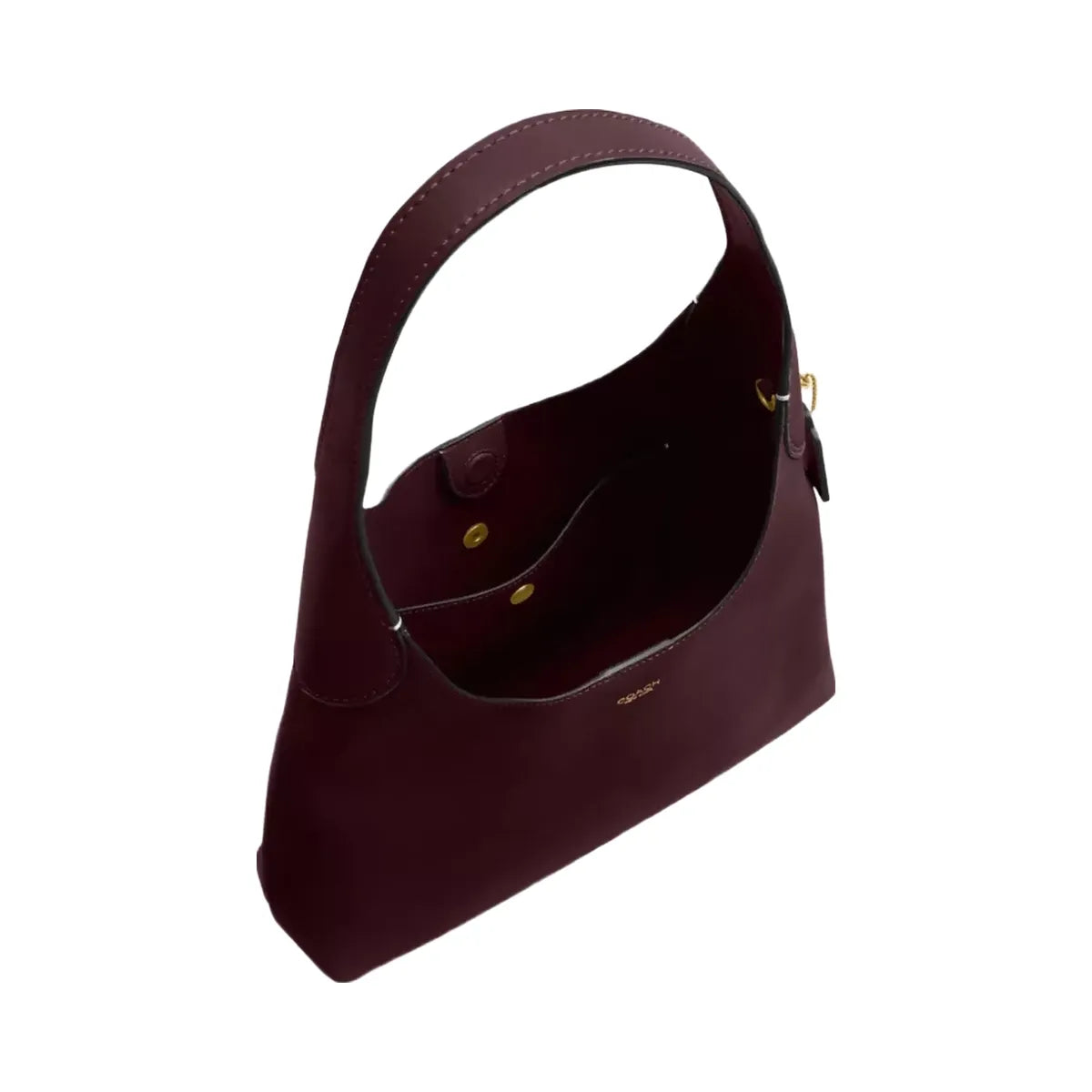 Coach Brooklyn Shoulder Bag 28 in Brass Merlot
