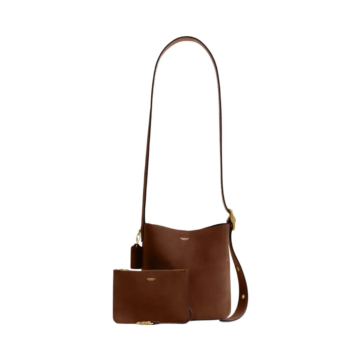 Coach Bleecker Bucket Bag 21 in Brass Warm Brown