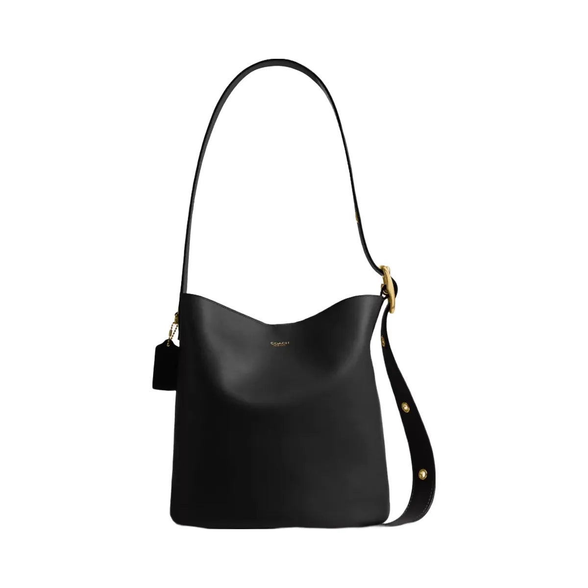 Coach Bleecker Bucket Bag in Brass Black