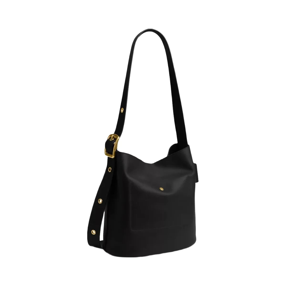 Coach Bleecker Bucket Bag in Brass Black