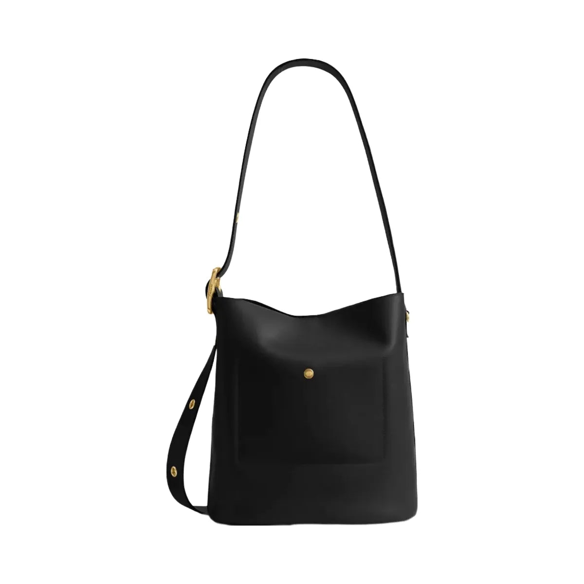 Coach Bleecker Bucket Bag in Brass Black