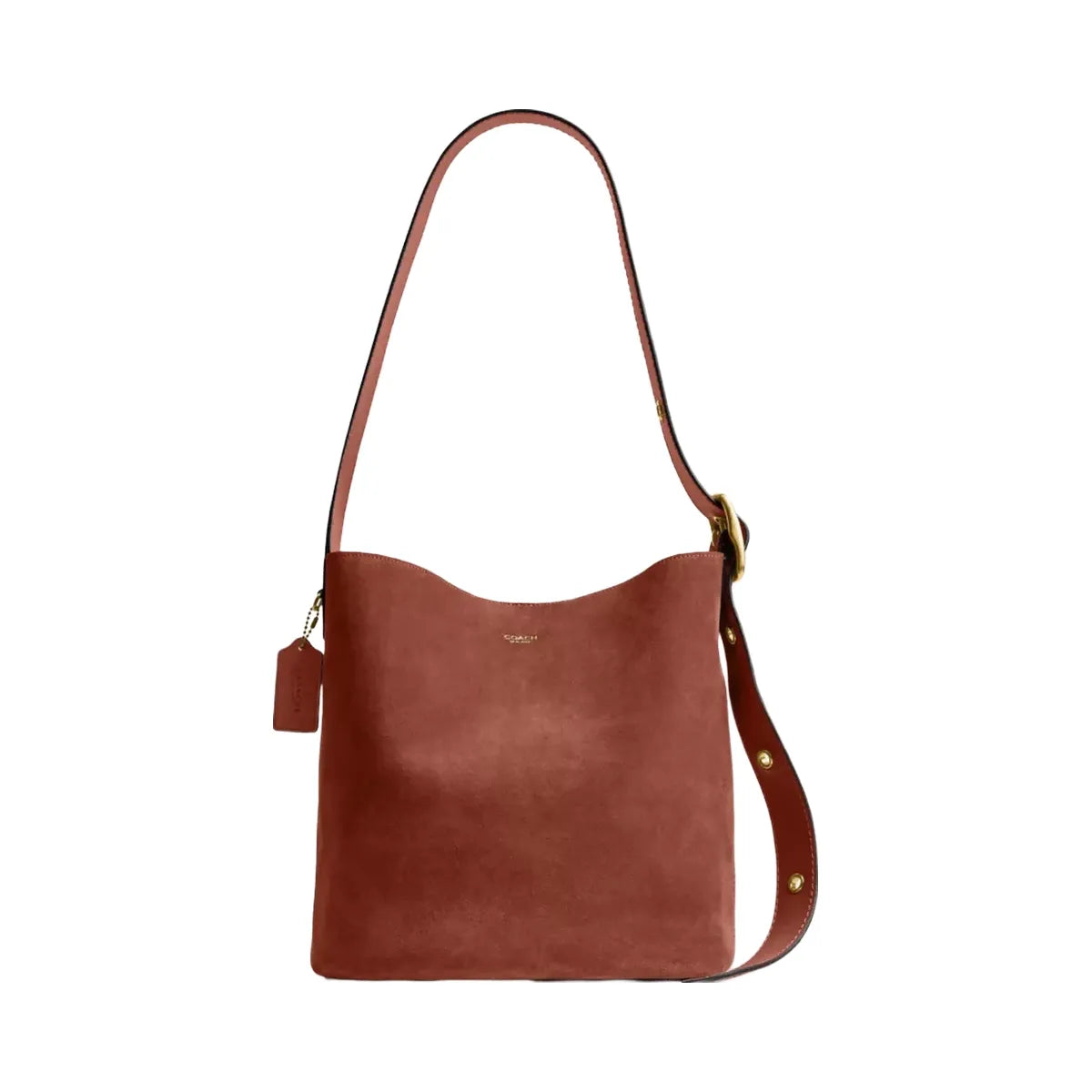 Coach Bleecker Bucket Bag in Brass Clay