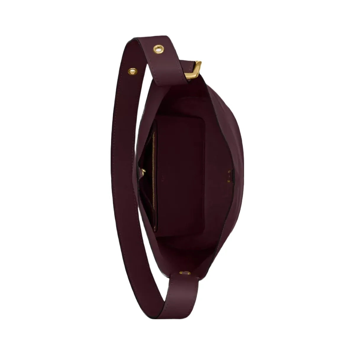 Coach Bleecker Bucket Bag in Brass Merlot