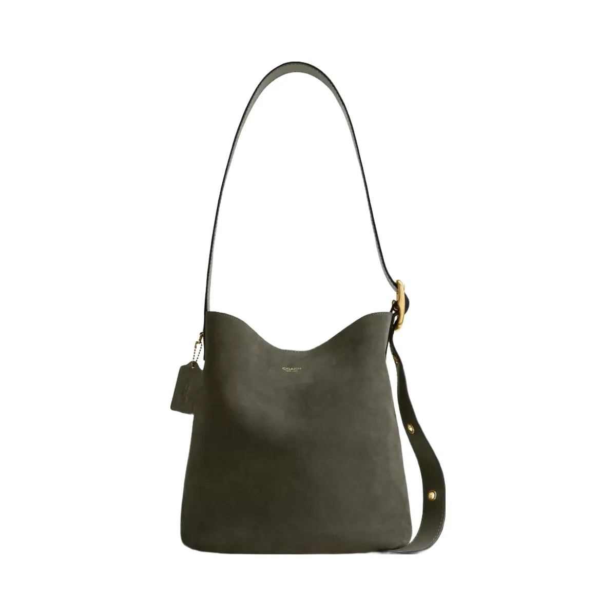 Coach Bleecker Bucket Bag in Brass Olive