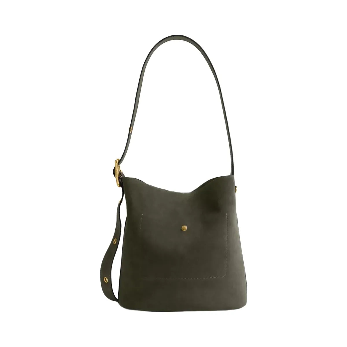 Coach Bleecker Bucket Bag in Brass Olive