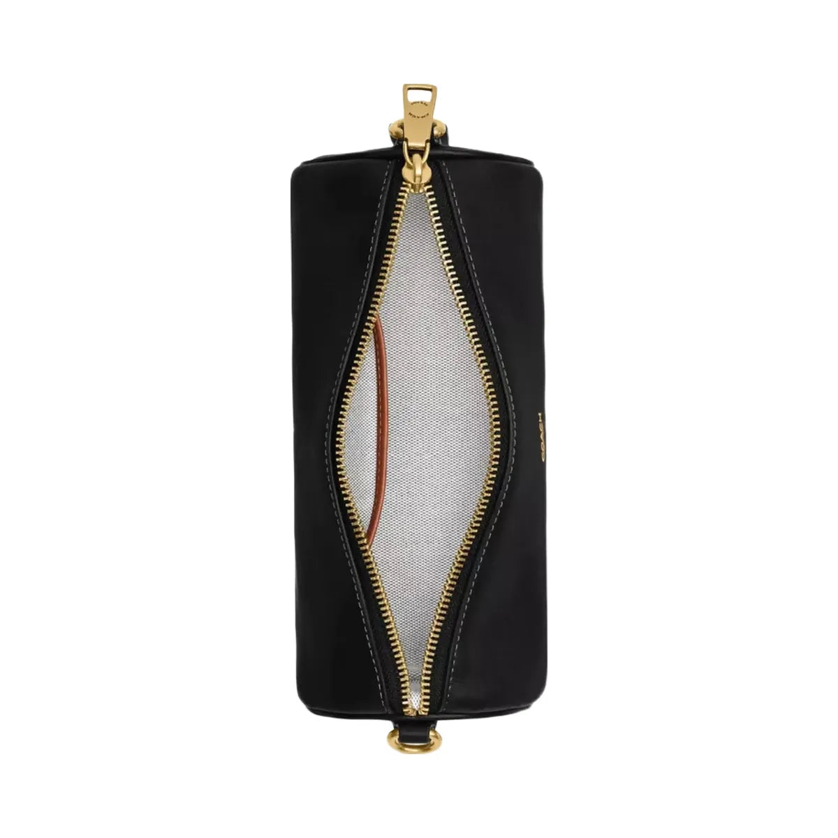 Coach Barrel Bag in Brass Black