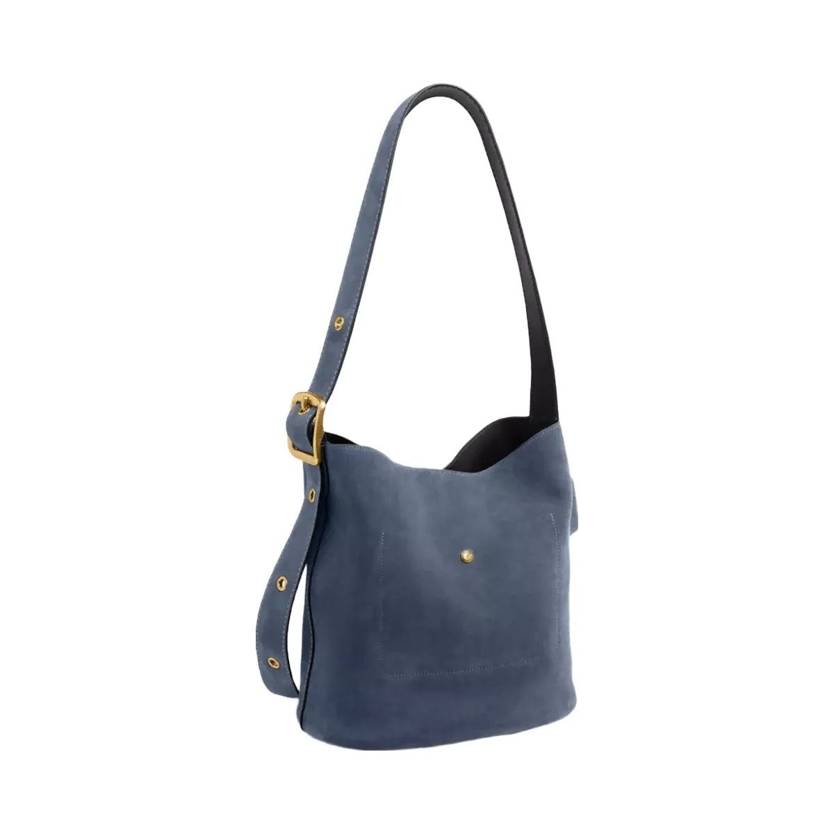 Coach Bleecker Bucket Bag in Brass Light Denim